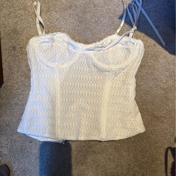 White Fox Boutique White Lace Camisole - Picture 2 of 4